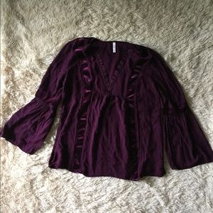 Purple Peasant Top